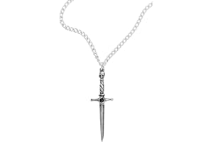 ALCHEMY GOTHIC Alchemy Hand of Macbeth England Sword Cabochon Gothic Dagger Power Necklace