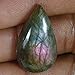 Produktbild 26,70 cts100% natürliches Multi Violett Flash Labradorit Birnenform Cabochon lose Edelstein
