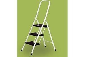 Vervi 3P Escalera B/Alta Homologado Con Tubo, Blanco