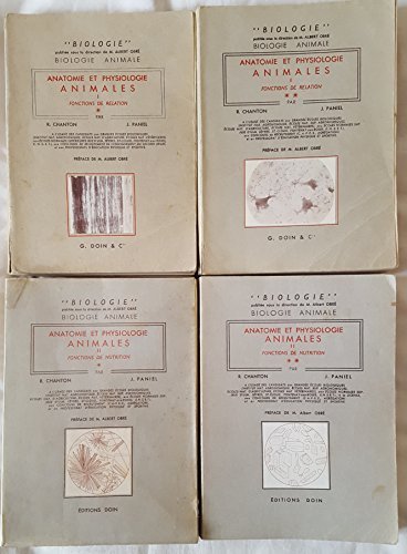 Anatomie et Physiologie Animales. EN 4 TOMES : Fonctions de Relation - Fonctions de Nutrition gratuit Anatomie et Physiologie Animales. EN 4 TOMES : Fonctions de Relation - Fonctions de Nutrition gratuit
