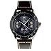 Produktbild ess-hot Modell – Zeigt Herren Mechanische automatique-bracelet cuir-cadran bleu-dateur- Klassische