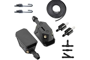 Click&Fit Scheibenwaschdüsen Rückventil Schlauch kompatibel mit Ford Transit, Mercedes Sprinter, VW Crafter LKW Minivan; 4-Wege-Wischerdüsen für 8-10 mm Wischerarm
