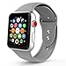 Produktbild Iyou für Apple Watch Armband 38mm/42mm, Weiches Silikon Ersatzarmband Classic Sportarmband für iWatch Apple Watch Series 3/2/1, Edition, Nike + (38MM M/L, Beton)