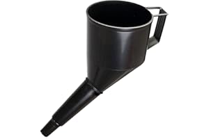 ‎UNKNOWN ToM Par Auto Schräger Trichter | Einfülltrichter | Kraftstofftrichter | Kunststoff Öltrichter | Griff zum Halten | Breiter Kopf | Sicherheitsnetz | Benzin | Diesel | Öl | Scheibenwaschflüssigkeit