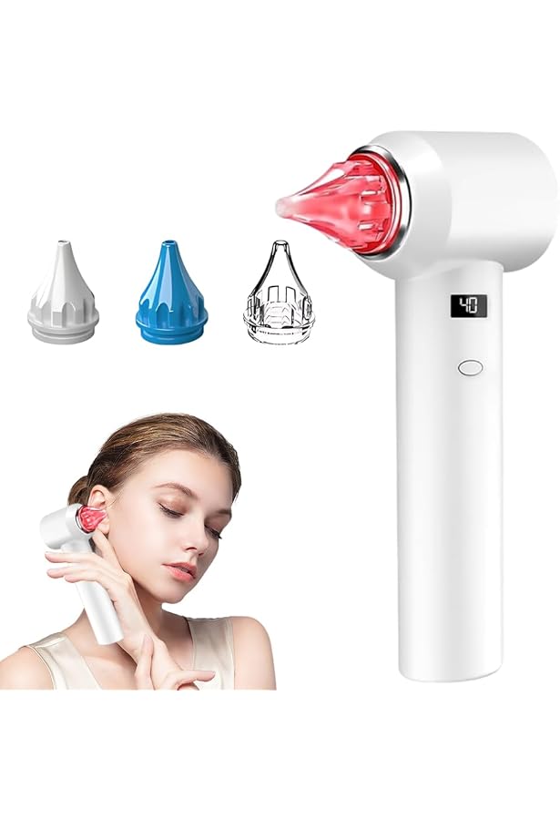 Sèche-oreilles électrique HOVCEH – Lumière Rouge 650nm, 3 Embouts, Rechargeable USB, Silencieux ≤45dB – Après Bain, Natation, Sports Nautiques