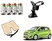 Auto Pearl Premium Quality Car Accessories Combo of Car Tyre Air Alert Valve Cap Set of 4 Pcs. & Premium Quality Car Seat Rest Cushion Beige. & Universal Car Windshield Mount Holder Mobile Stand. For Chevrolet Beat Type-2 RS.961.00