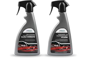 ‎REIMAIR reimair NewCar Saubermann Ambiente Fahrzeugpflege-Sparset mit Geruchskiller und Cockpitpflege mit dezentem Neuwagenduft