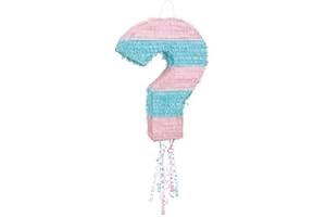 Unique Gender Reveal Question Mark Pinata | 1 pz, Rosa e blu, 76092
