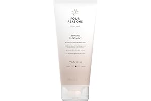 Four Reasons Color Mask - Vanilla Blonde - (27 Colors) Color Depositing Conditioner, Toning Treatment, Tone & Enhance Color-Treated Hair - Semi Permanent Hair Dye, Vegan and Cruelty-Free, 6.76 fl oz