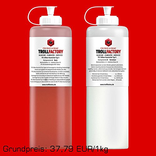 TFC Troll Factory Silikon Kautschuk Typ 3 HB Zinnguss hitzebeständig RTV 1zu1 500g