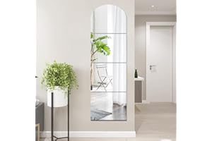 BESER LEE Full Body Shatterproof Wall Mirrors 40x30cm 4pcs Large Full Length Mirror Acrylic Plexiglass Bathroom Mirror for Walls Wall-Mounted Mirror for Make Up Baby Room Entryway Bedroom Decor