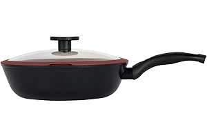 CLASSE ITALY, Linea TUSCANY, Wok cm 28 - Antiaderente naturale a 5 strati, alta resistenza, senza PTFE, PFOA, PIOMBO, CADMIO, per Induzione e Fiamma