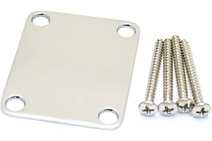 Fender 4-Bolt Vintage-Style Neck Plate "Plain" (No Serial Number or Logo) (Chrome)