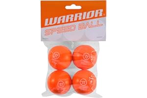 Warrior Lot de 4 mini balles de hockey Orange