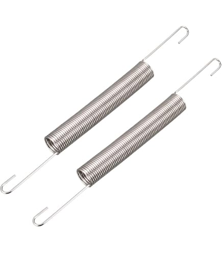 Spannfeder Zugfeder 2 Stück – 120 Mm Länge, 13 Mm Außen-Ø, 2,0 Mm Drahtstärke, Warmgehärtet, Mit Haken