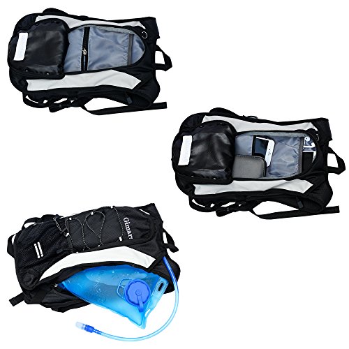 GIMARS Trinkrucksack mit 2L-Trinkblase Wasserdicht Sport Rucksack für Radfahren, Wandern, Laufen, Rennen - 3