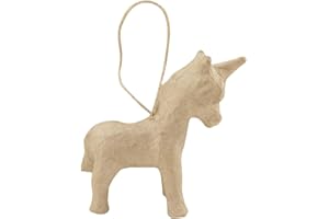‎DECOPATCH Decopatch Décopatch NO035C - Figur aus Pappmaché, Einhorn zum Aufhängen, 1 Stück