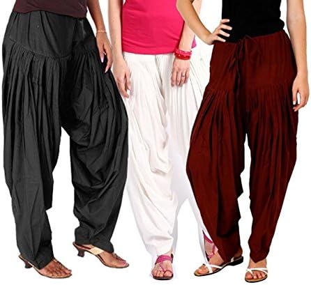 Beautiful Indian 100% Cotton Adjustable 3 Patiyala Salwar Set for Casual Wear, and Party Functions, and Other Occasions Women's Clothing
