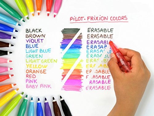 Pilot 4144S12 Fasermaler FriXion Colors, löschbar, 12-er Set - 16