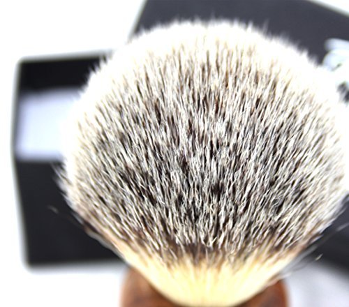 Haryali London Mens Shaving Brush with Synthetic Badger Hair Bristles Comes in Box - Image 3