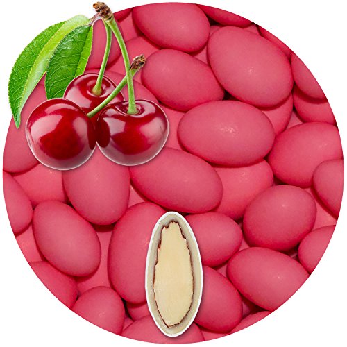 500g Hochzeitsmandeln EinsSein® Kirsche pink Schokomandeln Gastgeschenke Hochzeit Zuckermandeln Schokomandeln Bonboniere Bonbons Schokotafeln ohne organzasäckchen Dragees Taufe Taufmandeln kg 500g