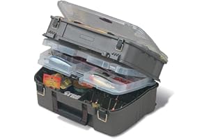 PLANO Guide Series Satchel, Double Sided Tackle Box, Pudełko do Przechowywania Sprzętu Wędkarskiego, Kompaktowe Pudełko na Sprzęt Wędkarski, do Przechowywania Przynęt, Przynęt Twardych