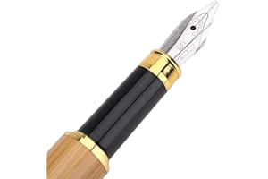 ASHATA Parallel Calligraphy Fountain Pen, Gothic Fountain Pen Smooth Writing Chisel-pointed Nib Writing Gothic Arabic Italic(1.5mm)
