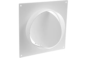 Repa Market Bride de connecteur de conduit de 125 mm, bride de tuyau droit en plastique pour système de ventilation de chauffage et de refroidissement (12,5 cm)