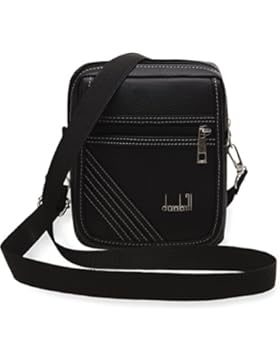 kleine Herren – Tasche Schultertasche mit Klappe oder Gürteltasche sportliche Messengertasche schwarz