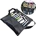 Travelmall Professional Cosmetic Makeup Brush Bag Beauty Artist Storage Brush Organizer with Artist Belt Strap (black)