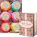 Premium Nature Bath Bombs Lush Gift Set - 6 Organic Essentila Oil Handmade Spa Fizzies, With Cocoa & Shea Butter, Releives pain & Moisturizes Dry Skin