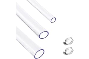 BBYPP Combinación de Tubo Transparente, 6 mm 7 mm 8mm Diámetro Interior, 9 metros, Manguera Flexible de Agua Aire Aceite, Tubería Para Tanque y Acuario