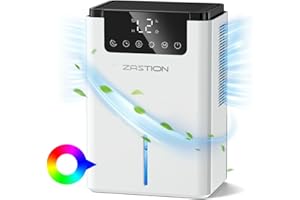 TUKIMA Luftentfeuchter Elektrisch, 2.2L Raumentfeuchter Leise Dehumidifier Mit Funktion Abtauen & Schlafmodus, Luftreinigung und Gegen Feuchtigkeit, Ideal für Schlafzimmer Badezimmer