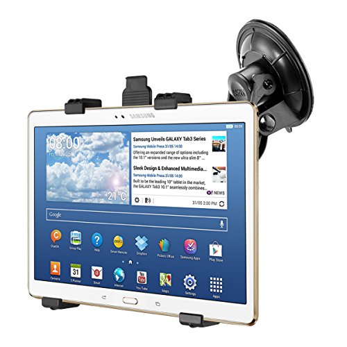 kwmobile KFZ Scheiben Halterung für Samsung Galaxy Tab S 10.5 – PKW Auto Halter mit Saugnapf in Schwarz - 4