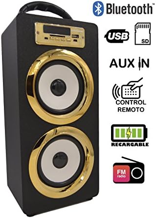 Bluetooth Speaker MP3 Player DYNASONIC Wireless Portable Tower Stand Speaker MP3 TV PC iphone Android Smartphone, Card SD USB Reader, AUX in input 3.5mm, internal Radio FM