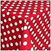 Produktbild Wachstischdecke Gartentischdecke Abwaschbar nach Wunschmaß PUNKTE ROT-WEISS ( 150-01 ) - 100 x 140 cm