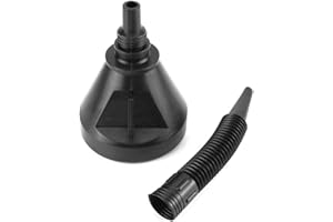 AKOZON Szeroki Lejek do Paliwa z Uchwytem - Filtr Benzyny z Elastyczną Wylewką