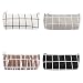 Produktbild Yunso Leinwand Federmäppchen Schule Bleistift Tasche Einfache gestreifte Grid Stiftemäppchen für die Schule (Grau+ Schwarz)