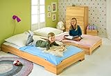BioKinder 22633 Kai Spar Set Stapelbett aus Massivholz Erle 90 x 200 cm 2 Stück - 2