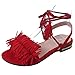 Produktbild Damen Sommer Schuhe Xinan Strappy Heels Pumps Low Cut Schuhe (38, Rot)