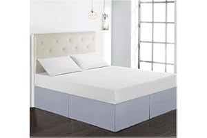 GUOCU Cubre Canapés para Somier – Falda de Cama Tejido Microfibra Poliéster - Fuerte, Suave y Duradero Azul púrpura Double