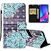 Produktbild Roreikes Case for Huawei P30 Hülle,3D-Muster Brieftasche Schutzhülle Etui Fall Magnet Handytasche PU Leder Flip Tasche Cover mit Karteneinschub und Ständer Bumper Compatible für Huawei P30