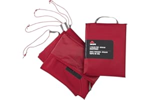 MSR Universal Footprint, Empreinte de Tente Unisexe, Rouge, 2-Person Regular