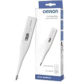 OMRON Eco Temp Basic Digital Thermometer for Baby and Adults | Thermometer with rounded tip for comfort. Simple and reliable