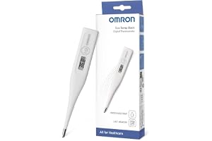 OMRON Eco Temp Basic digital termometer för spädbarn, barn och vuxna | Febertermometer med rundad spets för ökad komfort. Enkel och pålitlig termometer