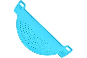 O5O2 1 Pièce passoire,égouttoir,passoir,passoire pates,passoire casserole,passoires alimentaires,Gadgets de Cuisine,pour la cuisine Pâtes,Légumes,Nouilles,Fruits(bleu)