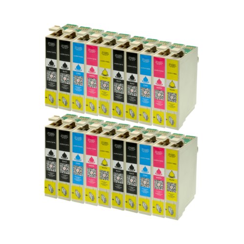 20 Druckerpatronen für Epson T1291 T1292 T1293 T1294 - SX420 W / SX425 W / SX525 WD / SX620 FW / BX925 FWD / Office B42 WD / Office BX305 F / Office BX305 FW / Office BX320 FW / Office BX525 WD / Office BX625 FWD