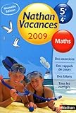 Image de Maths de la 5e vers la 4e Nathan vacances