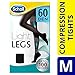 Price comparison product image Scholl Light Legs Compression Tights for Women, 60 Denier, Black, Medium