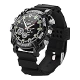 Uhr kamera, wasserdichte Videokamera Camcorder Videorecorder DVR Camcorder Webcam HD 1920 × 1080P Infrarot Nachtsicht 8 GB TF Karte